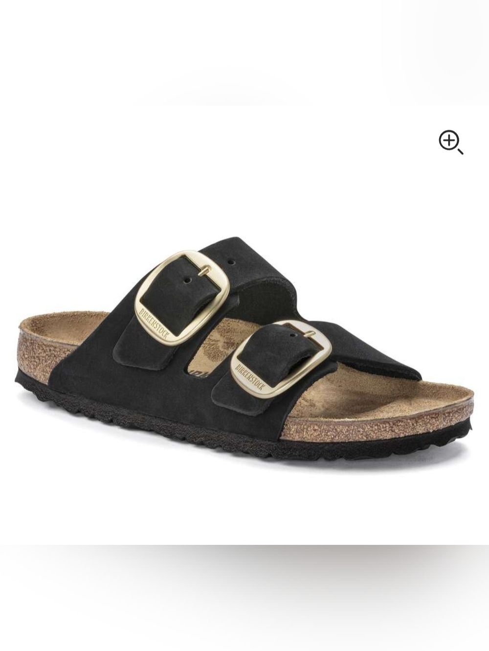 Birkenstock Arizona Big Buckle Nubuck Leather Black